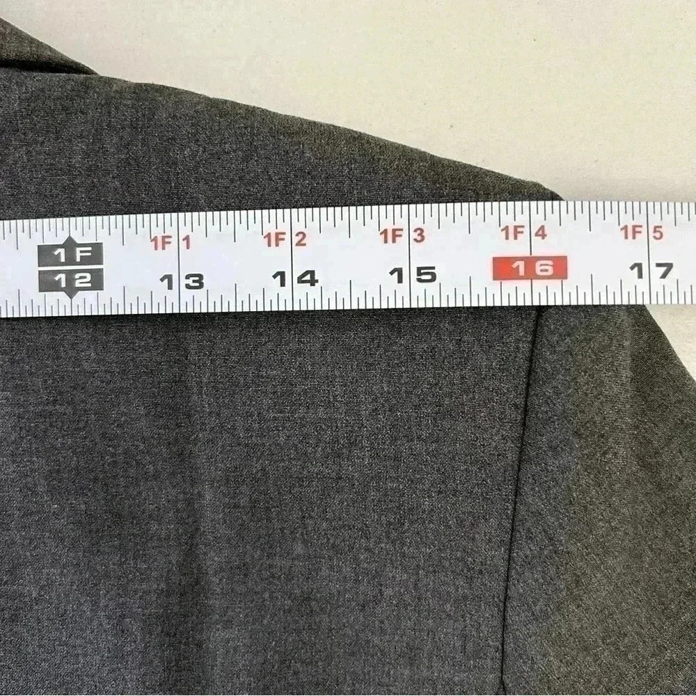 Michael Kors Grey Blazer Fitted Single Breasted Classic Size 4 - Picture 10 of 16